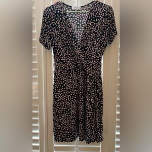Printed Black Dress- Size Large